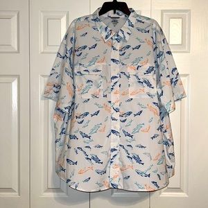 IZOD Saltwater performance 3XL white fishing shirt
